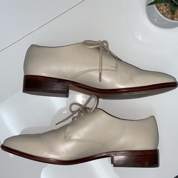 Madewell leather The Jess Oxford shoes, sold out online, neutral, size 8.5 - Picture 9 of 12